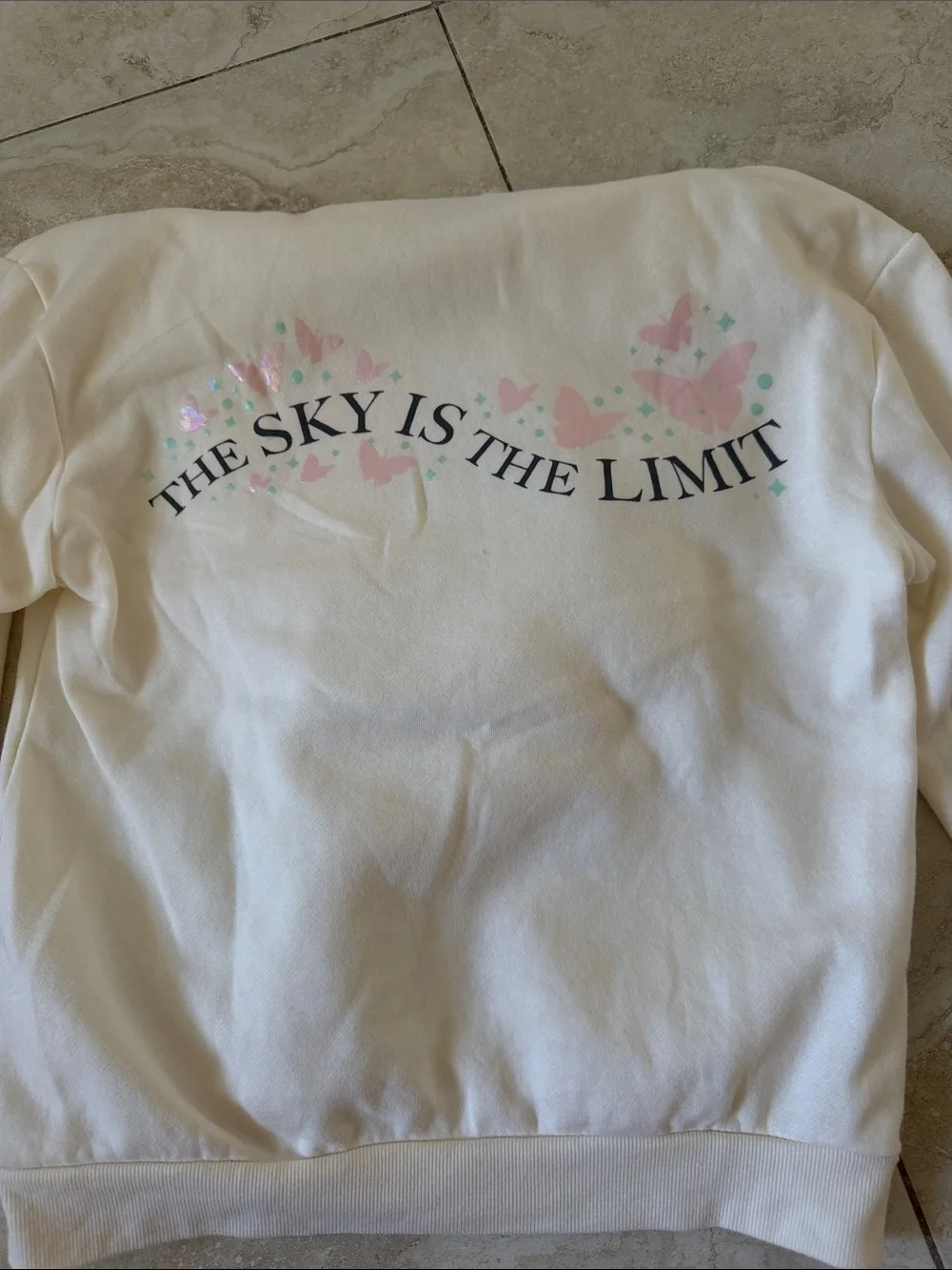 Wicked by Paul Tazewell Kids Cream Hoodie girls size 14